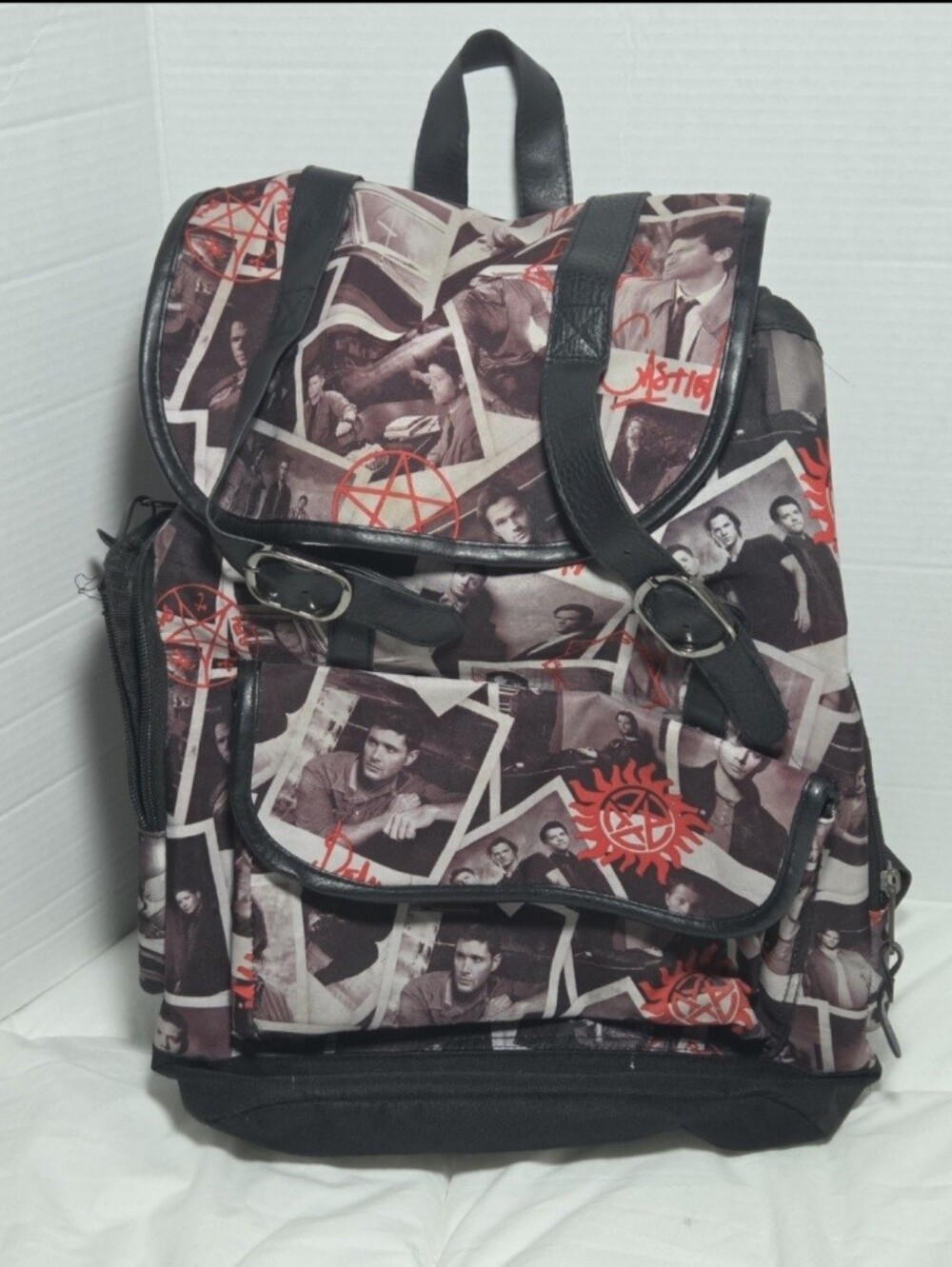 Supernatural Sam Castiel Dean Backpack Join The Hunt Hot Topic Y2k Vtg Retired